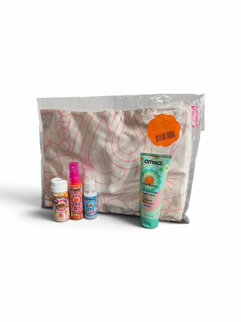 Amika Satin Pillow Case & Travel Hair Care & Hair Mask
